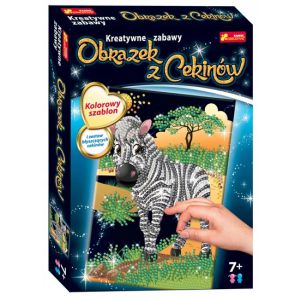 Obrazek z cekinów Ranok Zebra